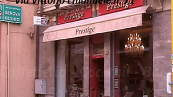 VICTORITA DUTU espone le sue tele al Bar Prestige di Bordighera (VIDEO)