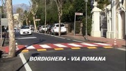 BORDIGHERA – SENSO UNICO ALTERNATO SULLA VIA ROMANA