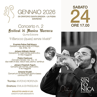 ORCHESTRA SINFONICA DI SANREMO – CONCERTO N. 2 FESTIVAL DI MUSICA BAROCCA