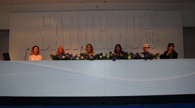 SANREMO2026- BAMBOLE DI PEZZA IN CONFERENZA SALA”LUCIO DALLA”
