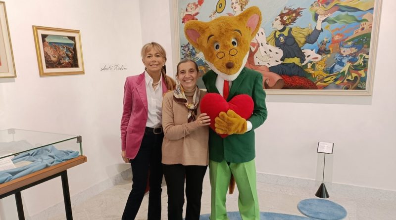 GERONIMO STILTON E LA SCRITTRICE ELISABETTA DAMI IN VISITA AL MUSEO CIVICO DI SANREMO