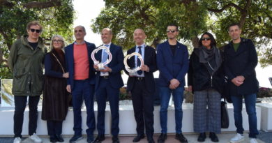 I CAMPIONI VINCENZO NIBALI E FILIPPO POZZATO AL “WALK OF FAME” SULLA PISTA CICLABILE DI SANREMO (FOTO)