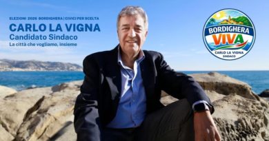 CARLO LA VIGNA CANDIDATO SINDACO DI “BORDIGHERA VIVA” –  PROGRAMMA ELETTORALE  –  FOTO E CURRICULUM DEI CANDIDATI