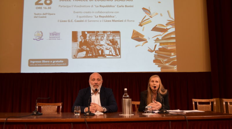 SANREMO – SUCCESSO PER L’OMAGGIO AD EUGENIO SCALFARI AL TEATRO DEL CASINO’