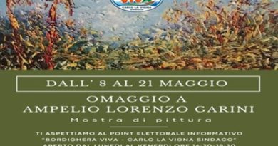 “BORDIGHERA VIVA” MOSTRA PITTORICA “OMAGGIO AD AMPELIO LORENZO GARINI”