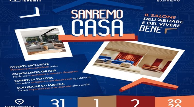 SANREMO DIVENTA CAPITALE DEL BEL VIVERE – MASCE “SANREMOCASA”