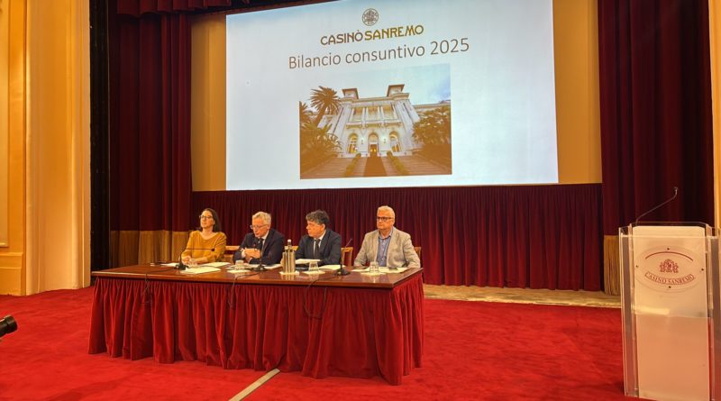 BILANCIO POSITIVO PER L’ESERCIZIO FINANZIARIO 2025 DEL CASINO’ DI SANREMO