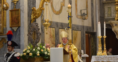 CERIMONIA ALLA CHIESA PARROCCHIALE DI SANTA MARIA MADDALENA PER IL PATRONO “SANT’AMPELIO” DI BORDIGHERA