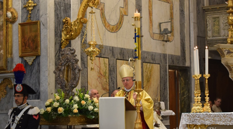 CERIMONIA ALLA CHIESA PARROCCHIALE DI SANTA MARIA MADDALENA PER IL PATRONO “SANT’AMPELIO” DI BORDIGHERA