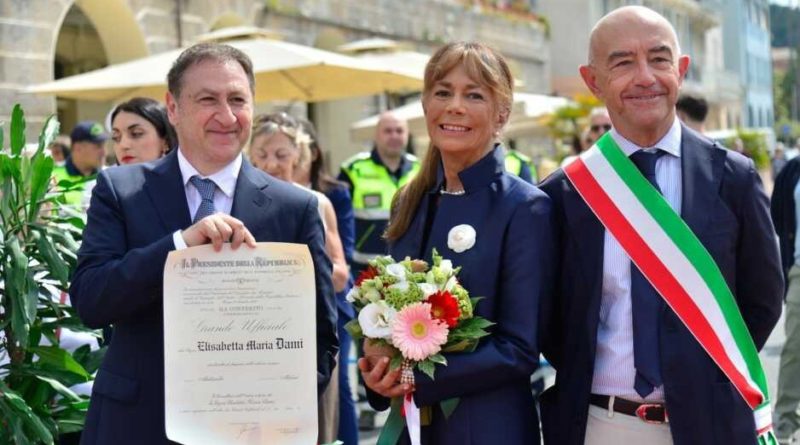SANREMO – ELISABETTA DAMI E’ GRANDE UFFICIALE AL MERITO DELLA REPUBBLICA ITALIANA